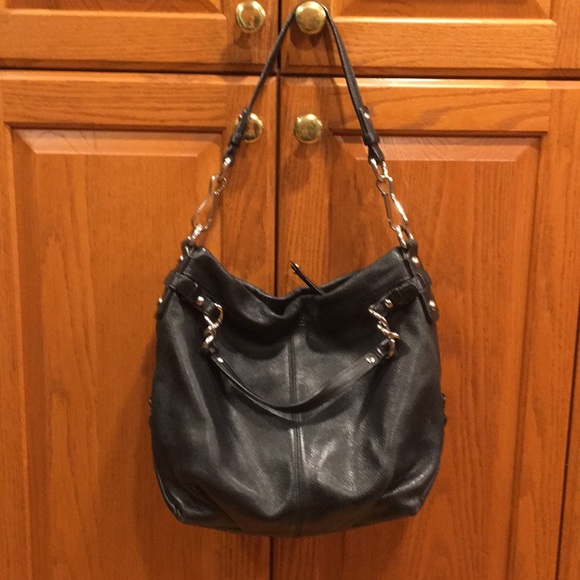 Coach Black Leather Bag - Picture 1 of 5